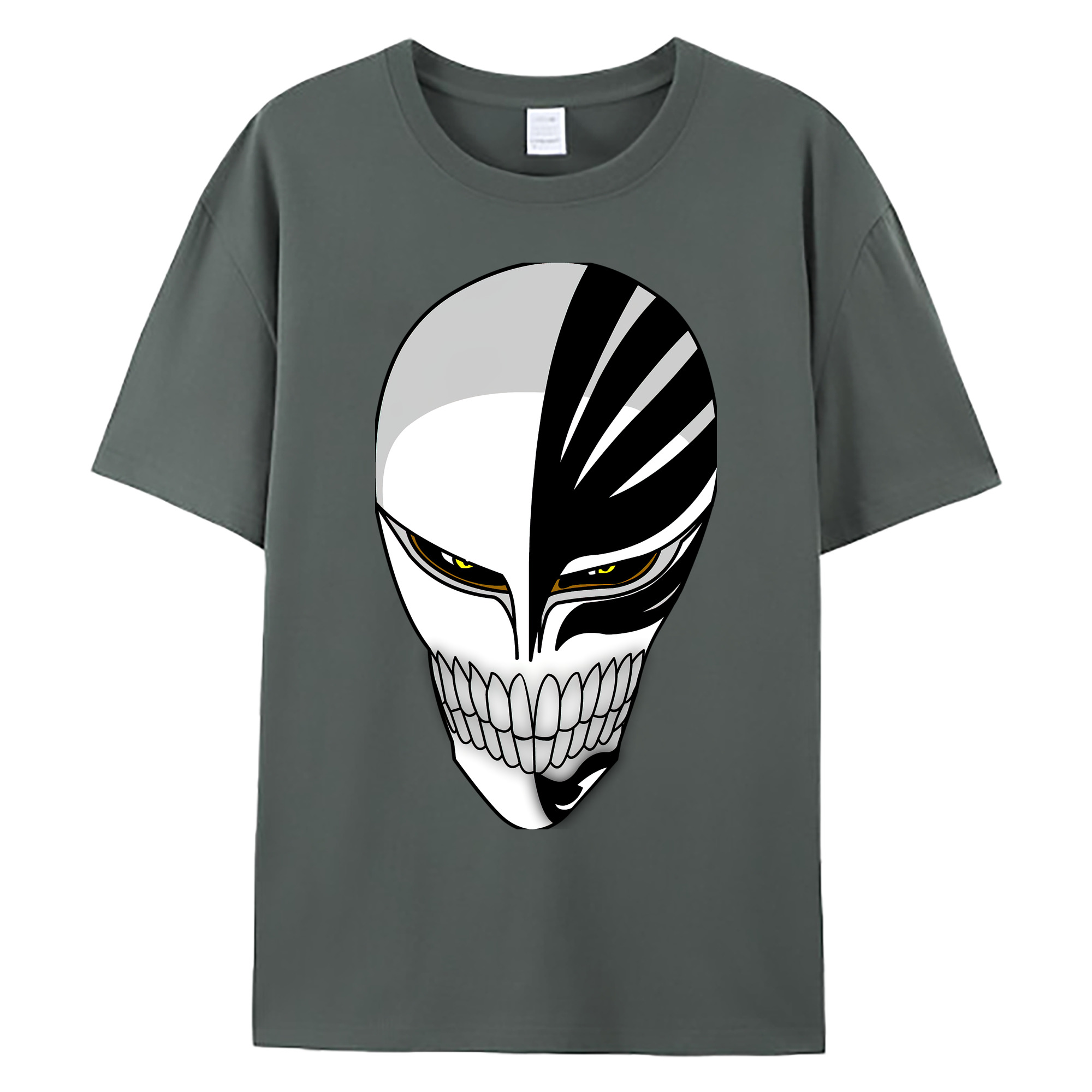 （画像用） ブリーチ 黒崎一護（くろさき いちご）BLEACH Kurosaki Ichigo 綿100％ メンズ半袖Tシャツ｜肌触りやわらか＆通気性